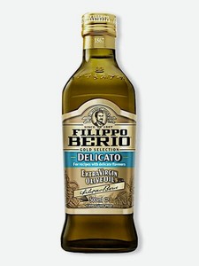 Оливковое масло Filippo Berio Extra Virgin Delicato нерафинированное, 500 мл, стеклянная бутылка