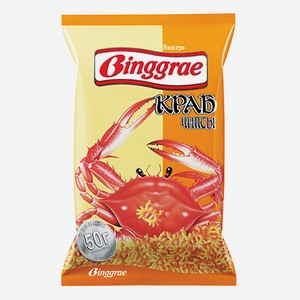 Чипсы пшеничные Binggrae со вкусом Краба 50 г